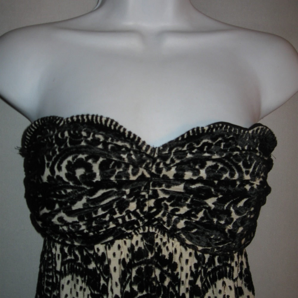 Diane von Furstenberg Velvet Strapless Dress - Picture 2 of 4